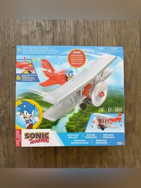 Sonic the Hedgehog Toy Plane With Action Figure 
New in box